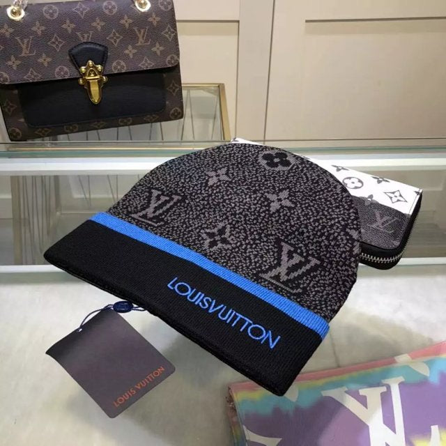 Louis Vuitton Mössa Monogram Blå