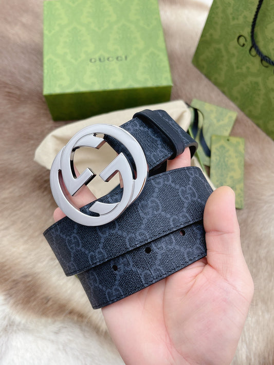 Grå Gucci Bälte